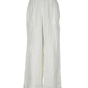 Tahari White Wide-Leg Pants
